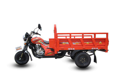 Rotes 150CC motorisierte Fracht-Dreirad, Chinese Trike-Motorrad mit Leichtgut-Kasten