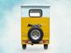 Benzin-Treibstoff-Passagier-Bewegungsdreirad mit dem Fahrerhaus und Eisen-Dach, gelb