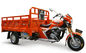 Orange Geschäftemacher-Fracht-Dreiradmotorrad des Chinese-3 mit großem Schemel