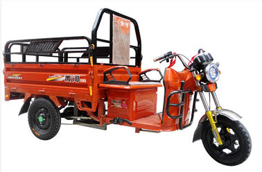 Electric Three Wheel Cargo Motorcycle With Two Seats 300KG Loading Weight