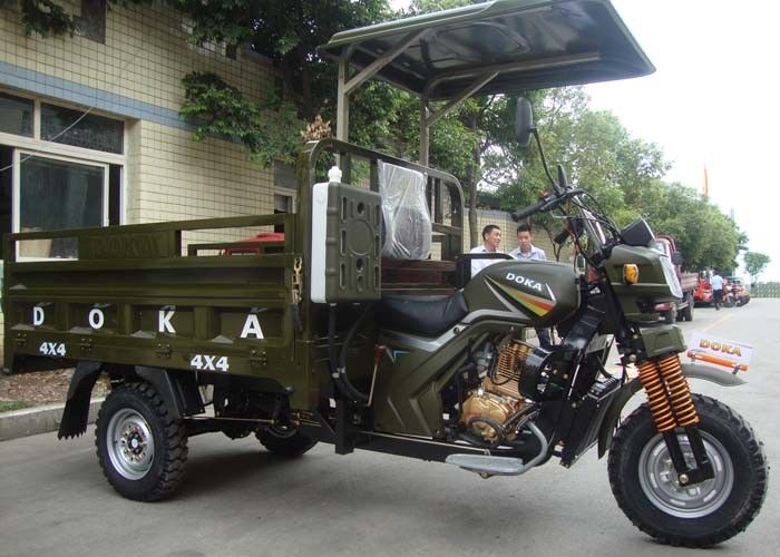 Antriebswelle motorisiertes Rad-Fracht-Motorrad des Chinese-3 mit Stahlrahmen-und Auto-Achse