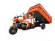 Orange Dreirad 200cc 250cc/drei drehen Fracht-Motorrad mit Fracht-Dach
